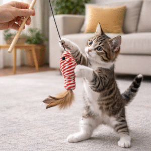 CAÑA CON RATON Y PLUMA